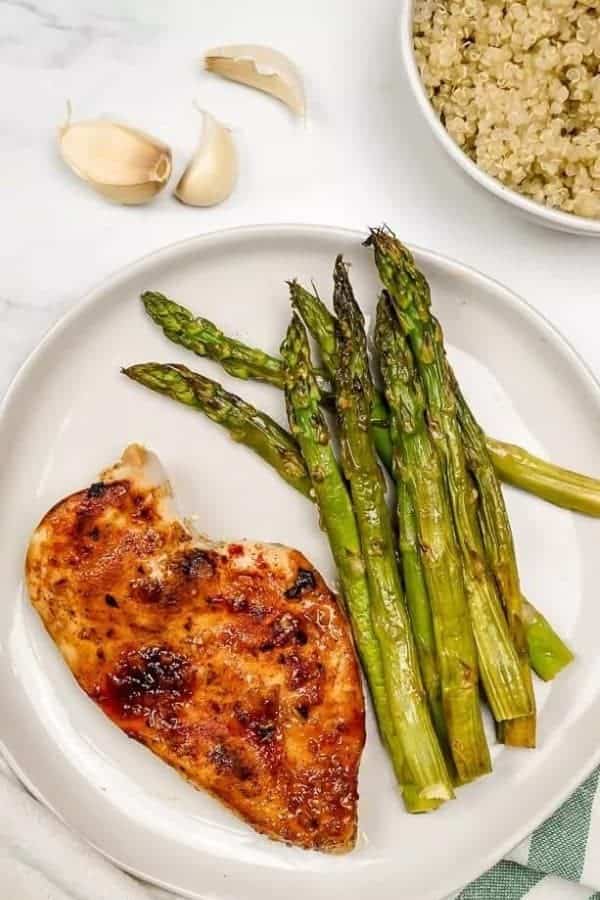 HONEY GARLIC CHICKEN AND ASPARAGUS