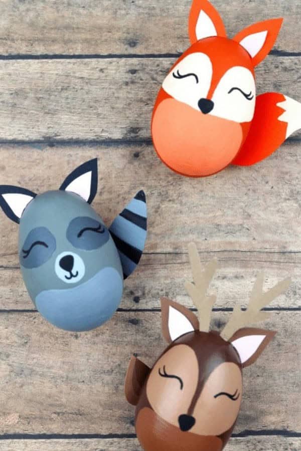 Woodland Animal Easter Egg Craft