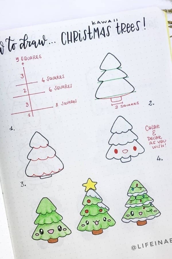 Cute Holiday Tree Doodle