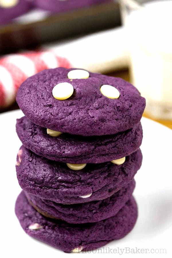 Soft & Chewy Ube Cookies