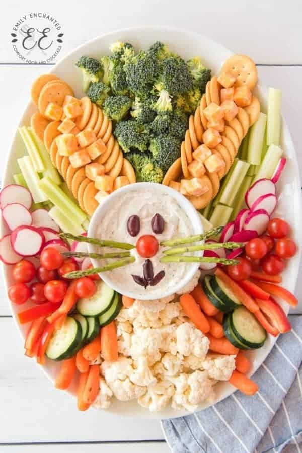 EASTER BUNNY VEGGIE TRAY