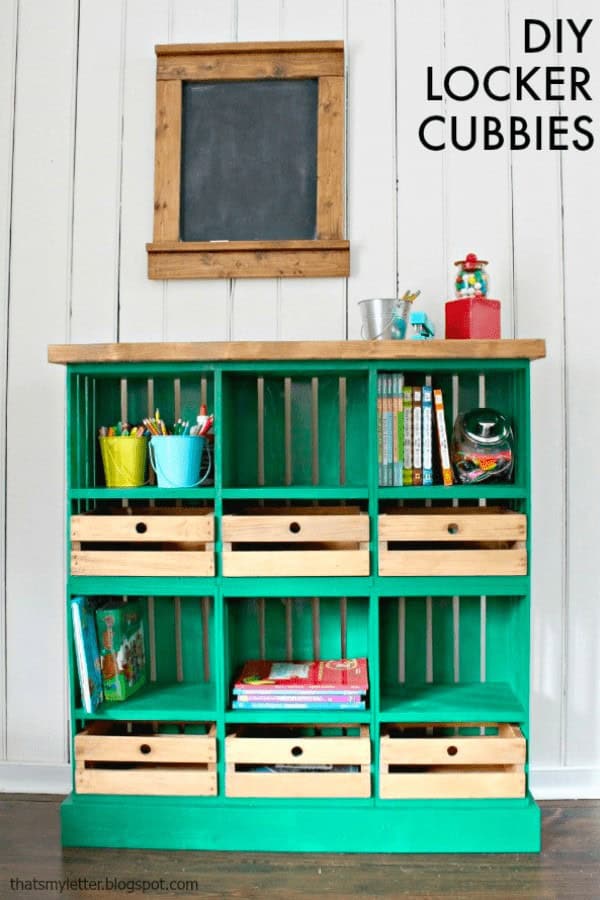 Cute Locker Cubbies with Alternate Drawers