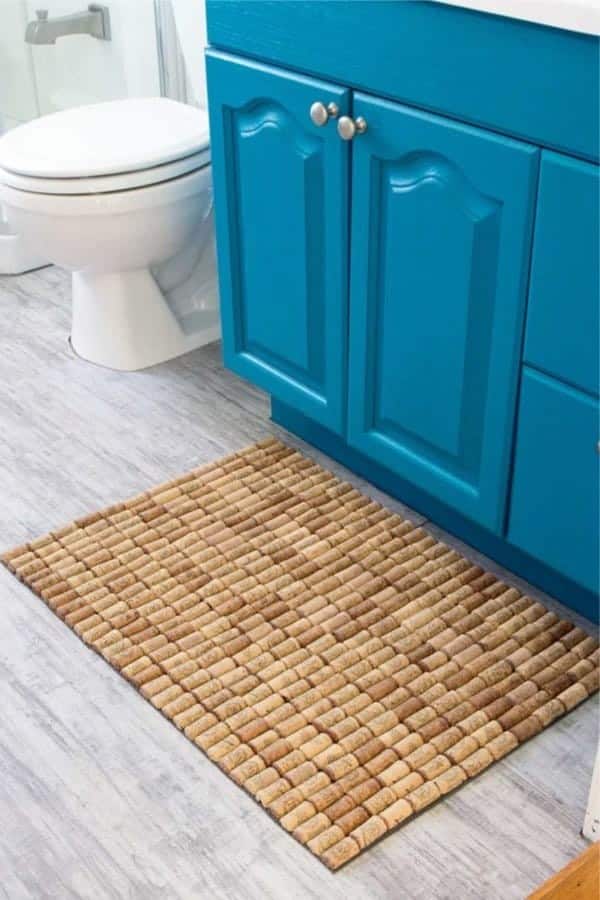 DIY Wine Cork Bath Mat