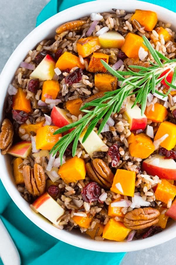 Roasted Butternut Squash & Wild Rice