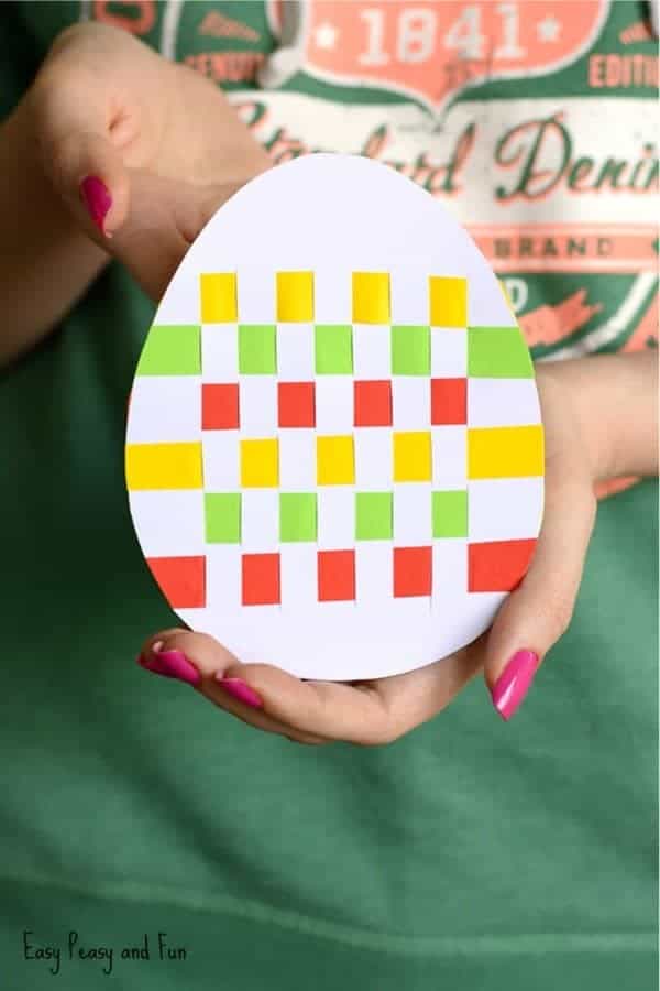 Easter Egg Paper Weaving