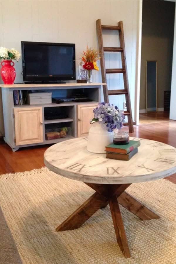 Rustic Circle Coffee Table