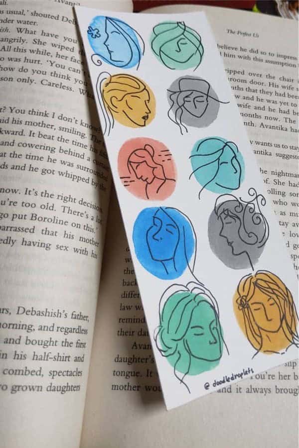 Abstract Painted Bookmark