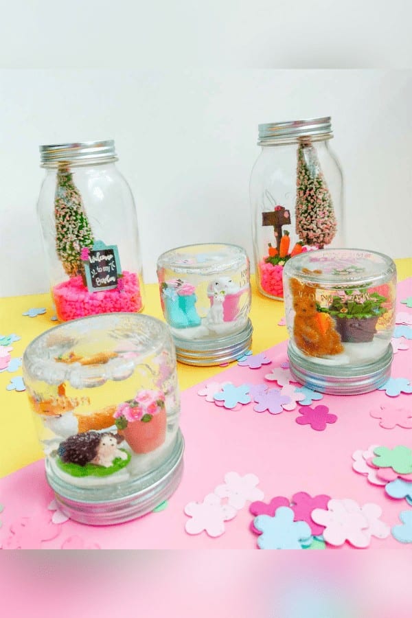 Spring Mason Jar Globes