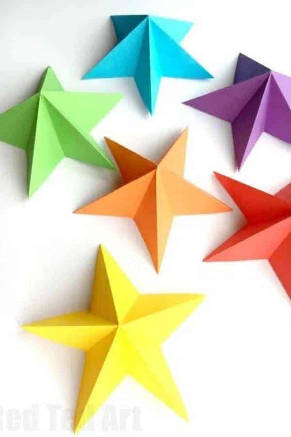 3D PAPER STAR KIRIGAMI