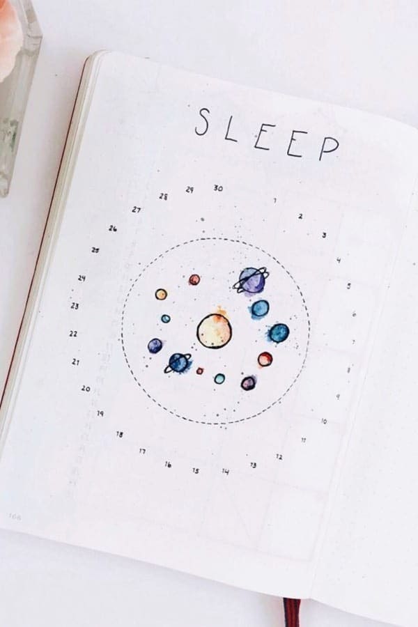 Spacey Theme sleep tracker