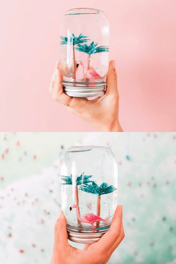 Beach-Themed Snow Globes