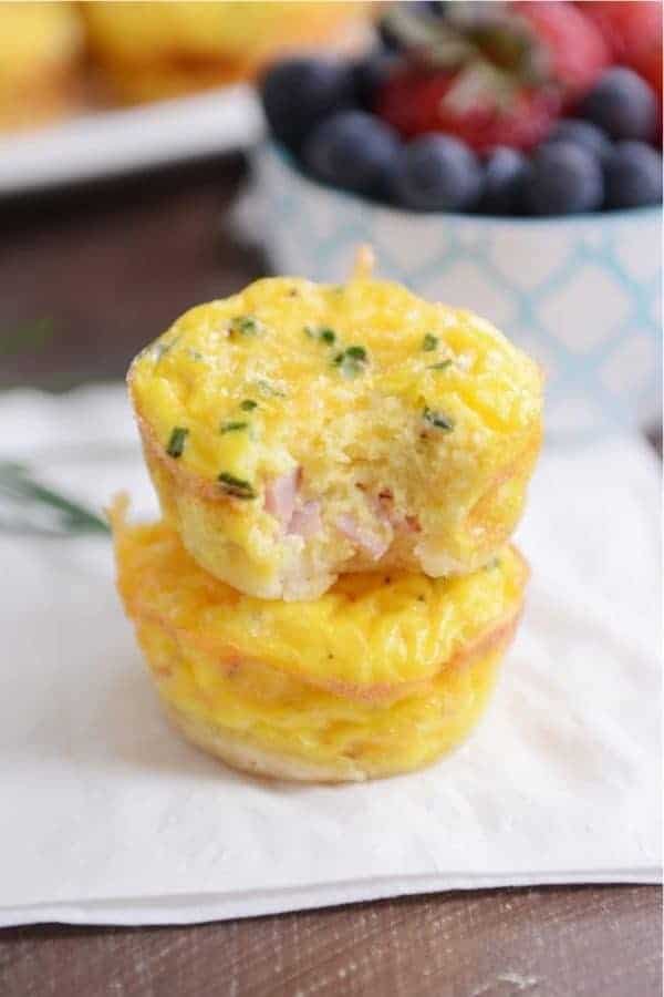 Mini Ham and Cheese Quiches