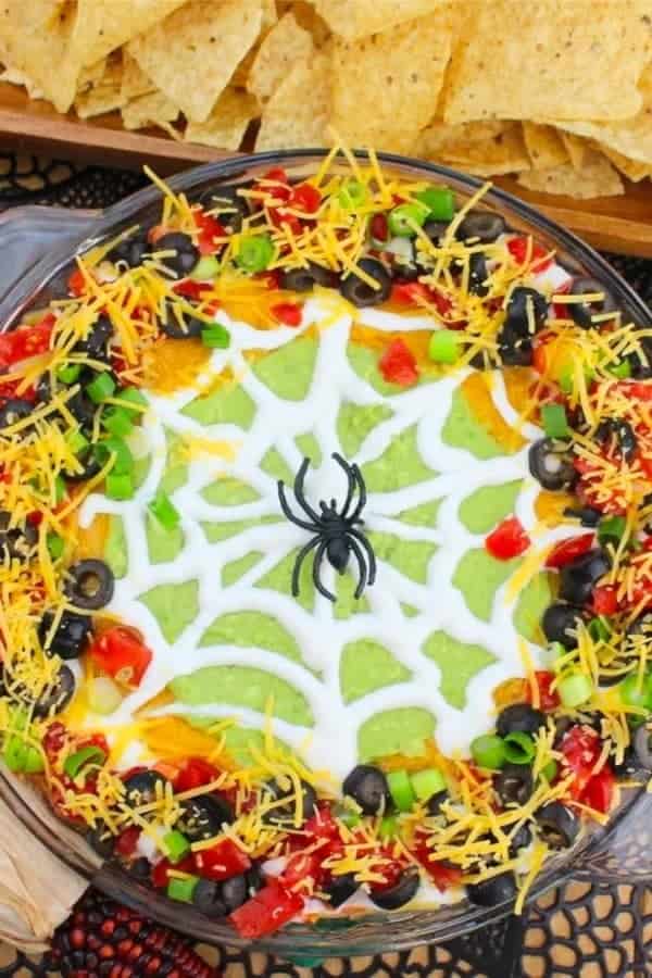 Spider Web Taco Dip