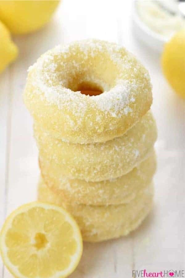 Lemon Sugar Baked Donuts