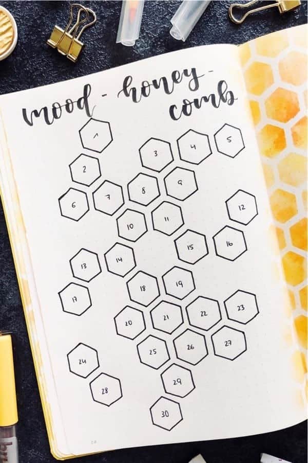 Honey Comb Mood Tracker