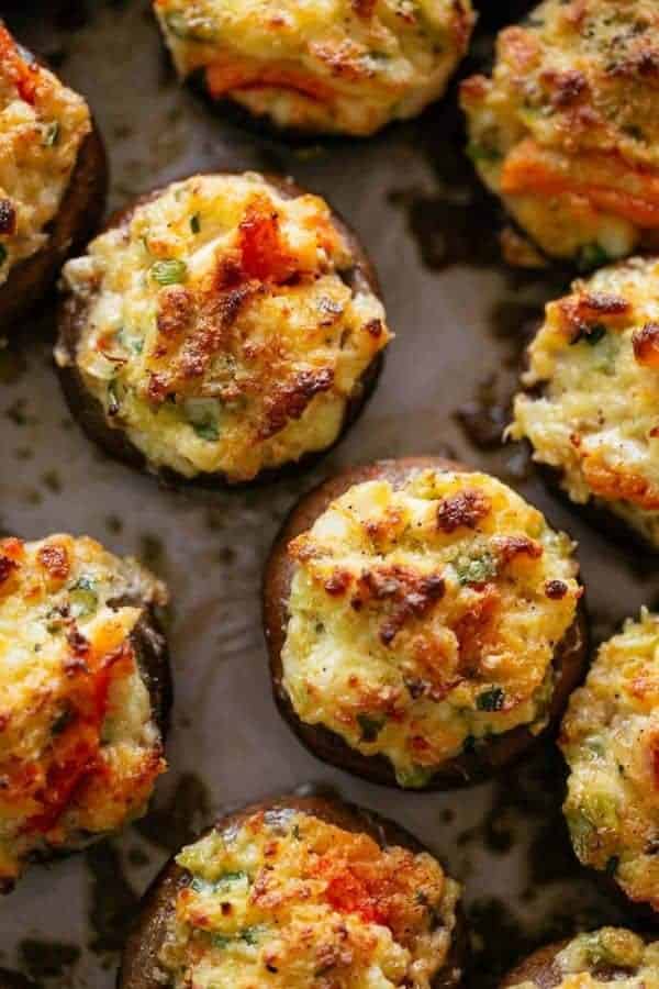 CRAB-STUFFED MUSHROOMS