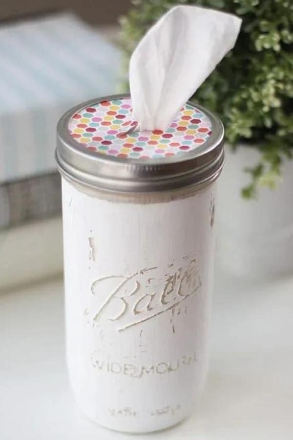 MASON JAR TISSUE HOLDER