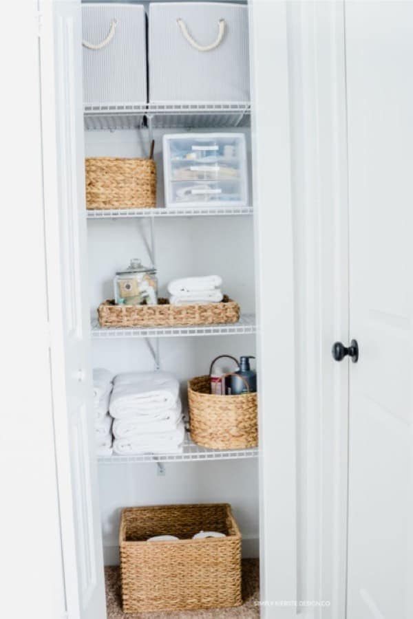 Wire Shelf Linen Closet Storage