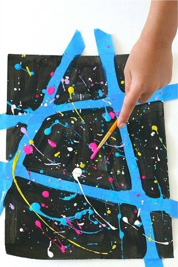 Splatter Paint Art Project for Kids