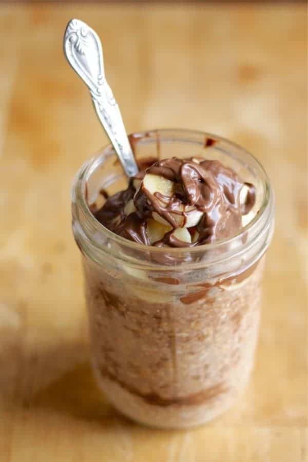 Banana Nutella Overnight Oats