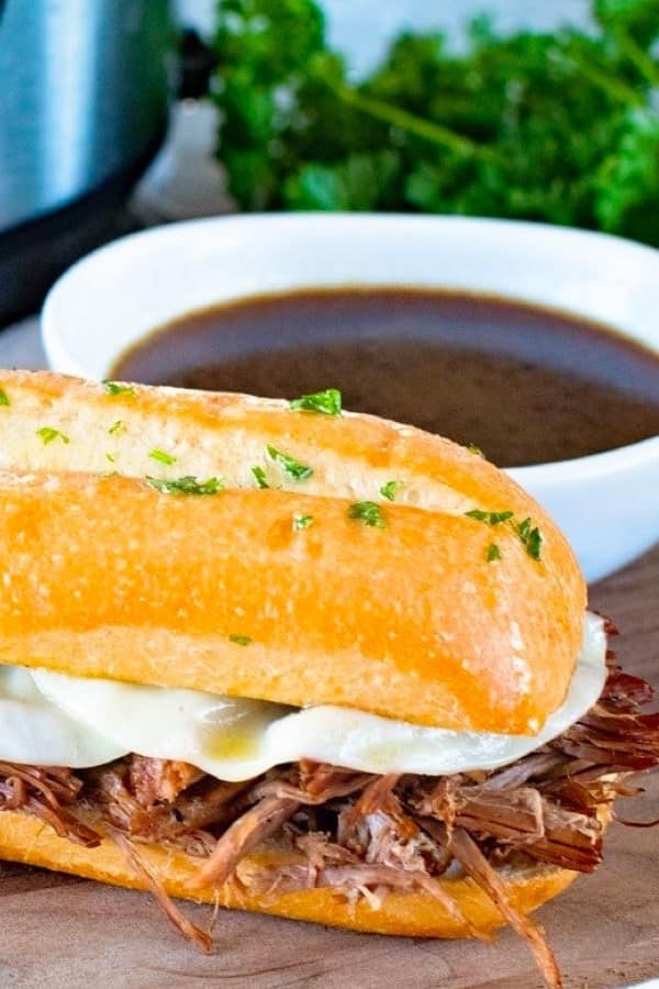 Pressure Cooker French Dip Sandwich