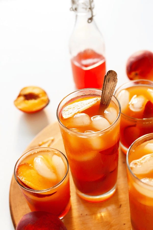 Simple Peach Iced Tea