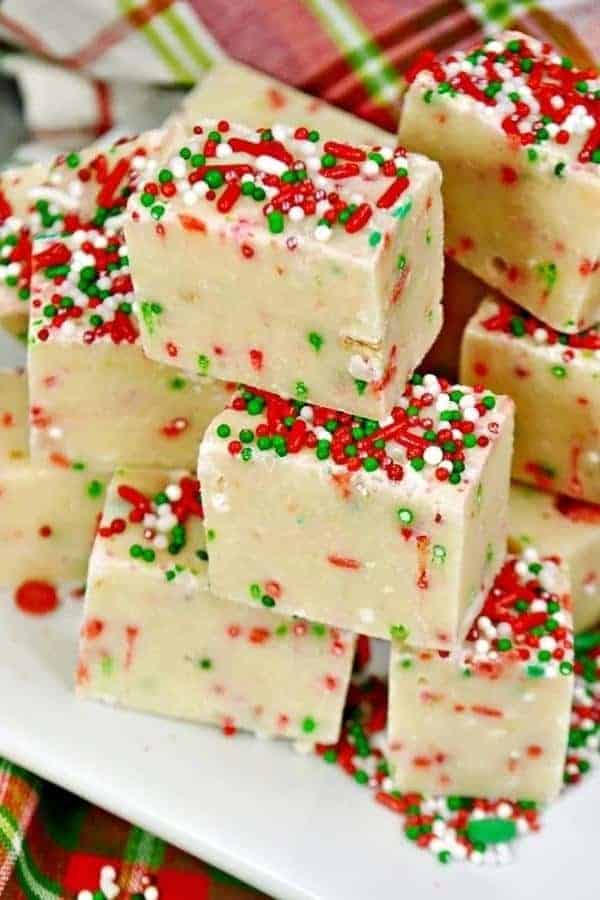 SUGAR COOKIE CHRISTMAS FUDGE