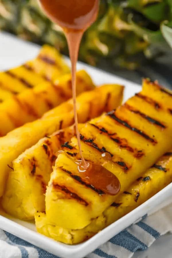 Grilled Pineapple with Honey Drizzle