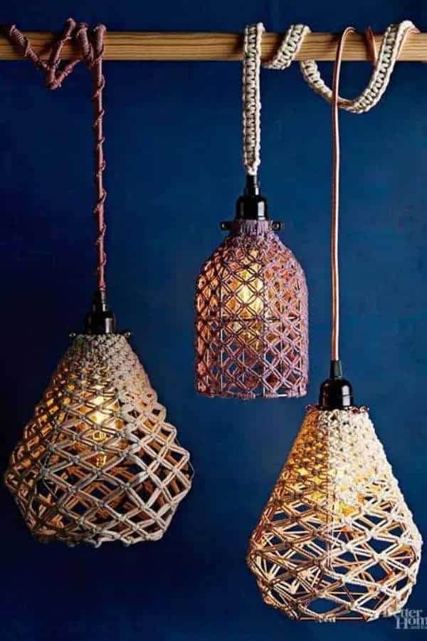 MACRAME PENDANT LIGHT