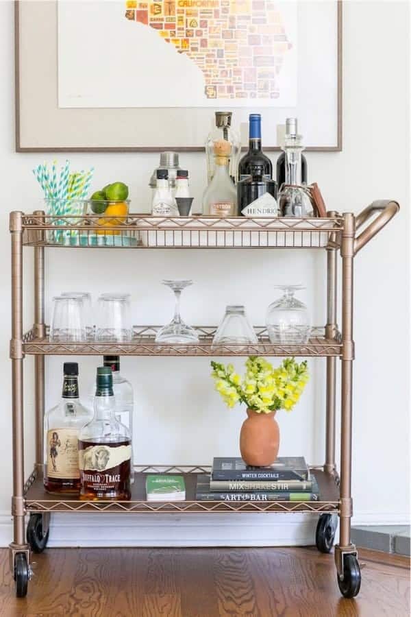 DIY Bar Cart Transformation