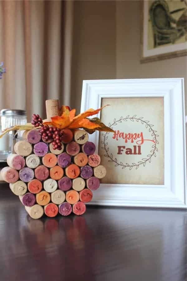 Wine Cork Pumpkin