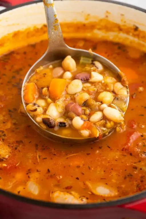 15 Bean Soup with Fresh Herbs