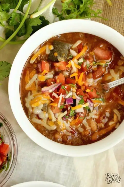 16 Bean Soup with Corn and Bell Peppers