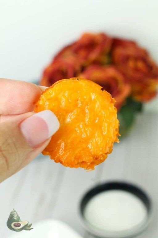 2-Ingredient Cheese Crisps