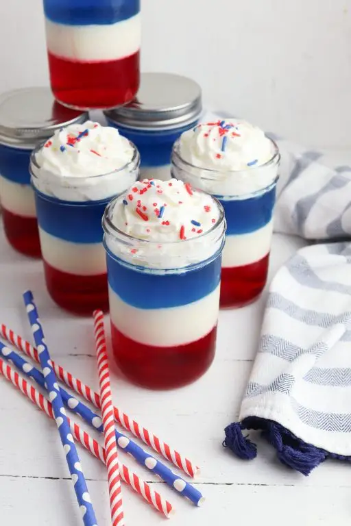 4th of July Jello Parfaits
