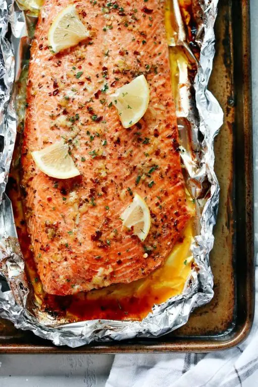 A1 Garlic Butter Salmon