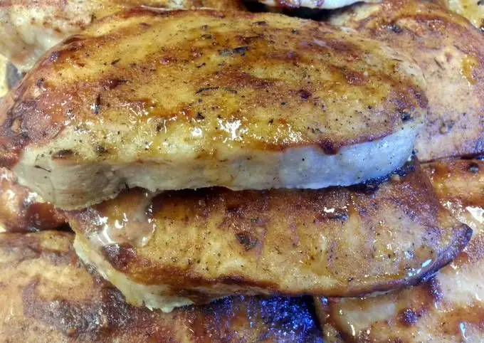 A1 Roasted Garlic Pork Chops