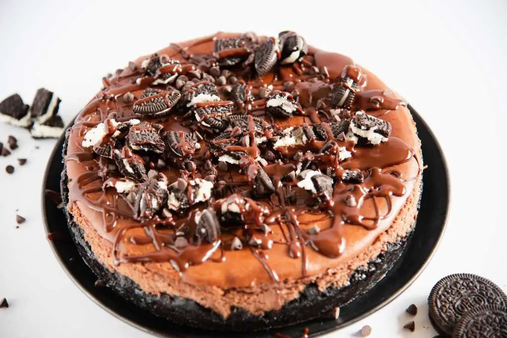 Abuelita Chocolate Cheesecake with Oreo Crust