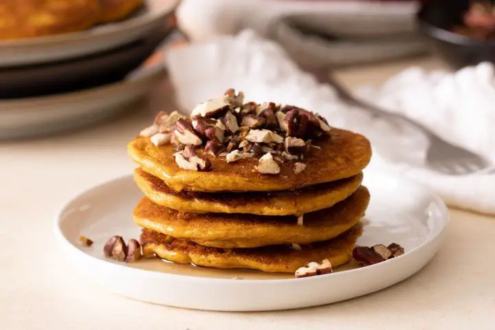 Abuelita Chocolate Pancakes with Maple Syrup