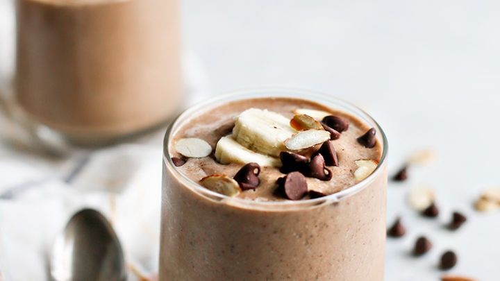 Abuelita Chocolate Smoothie with Banana and Almond Milk