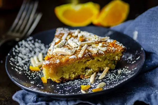 Almond Flour Orange Cake with Honey Drizzle