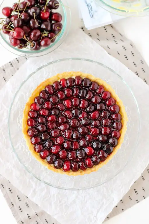 Almond Paste and Cherry Tart