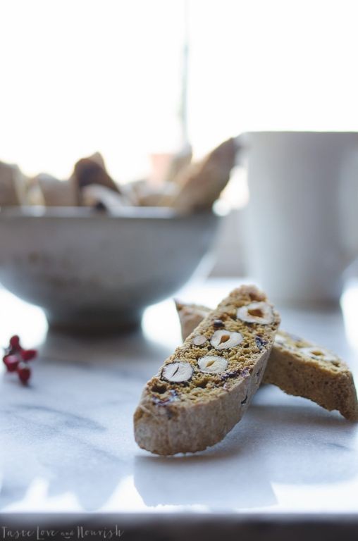 Almond Paste and Hazelnut Biscotti