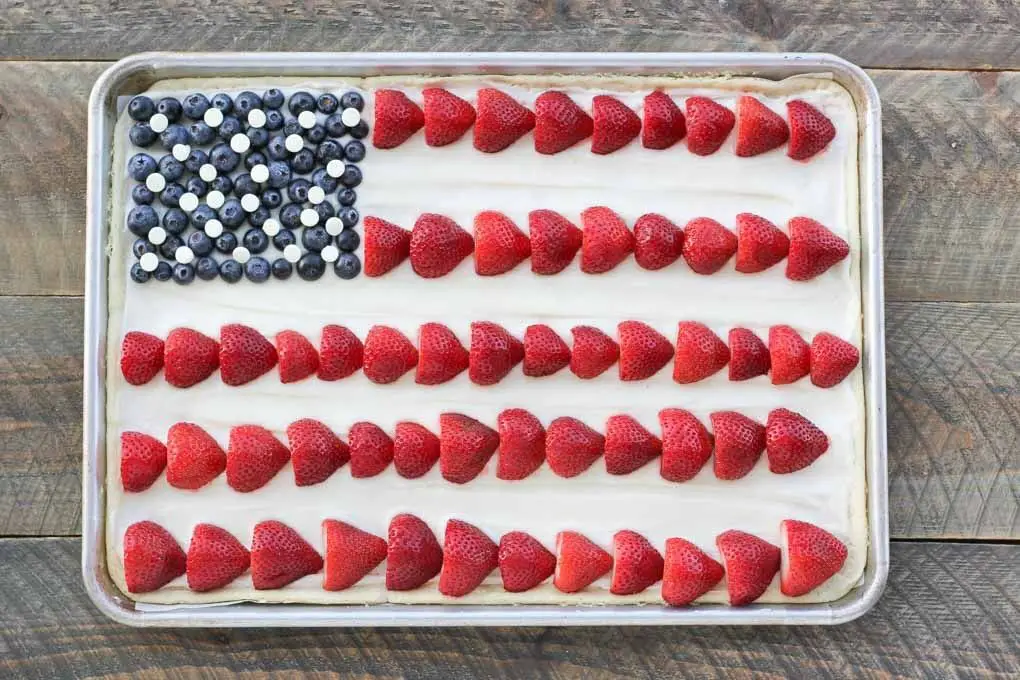 American Flag Fruit Pizza
