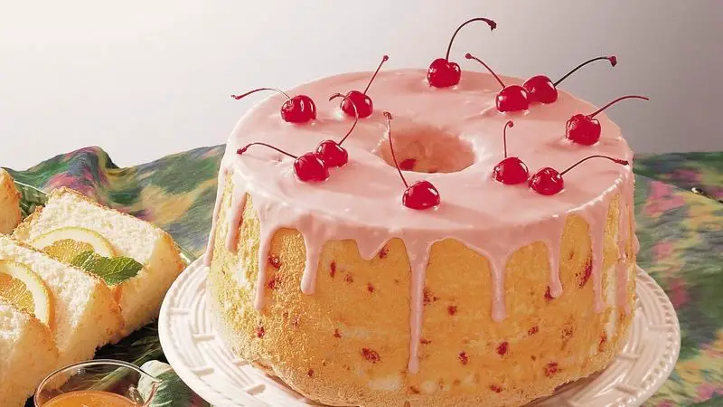 Angel Food Cake Mix and Almond Glaze Cake