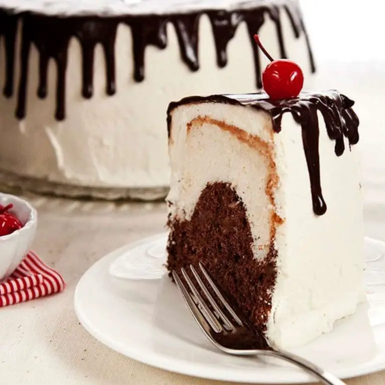 Angel Food Cake Mix and Chocolate Drizzle Cake