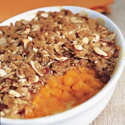Apricot Almond Oatmeal Crisp