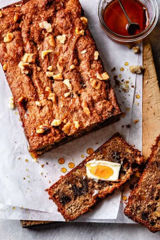 Arrowroot Banana Bread with Walnuts