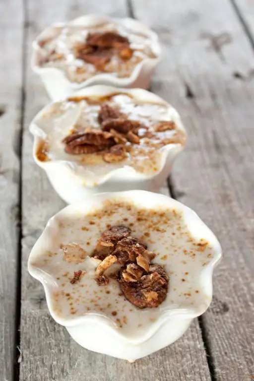 Arrowroot Pudding with Coconut Milk