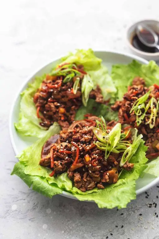 Asian-Inspired Pork Cushion Lettuce Wraps